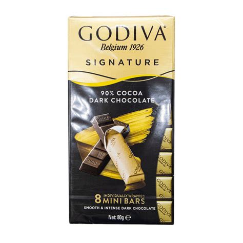 Godiva Signature Dark Chocolate Mini Bar 8 Pack 80g From Godiva Motatos