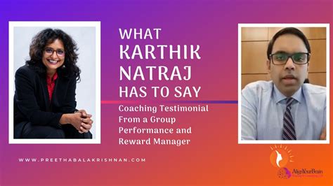 Coaching Testimonial From Karthik Natraj Youtube