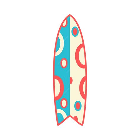 Premium Vector Surfboard Beach Set For Summer Trips Vacation