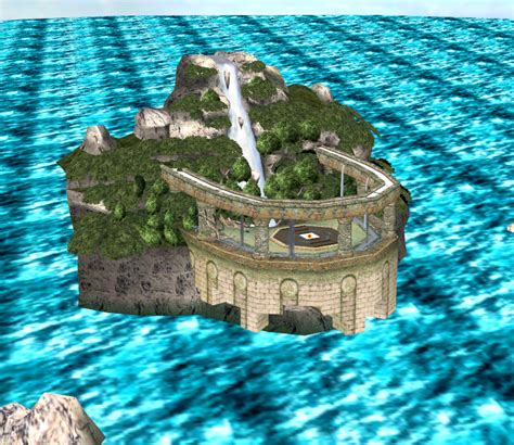 Wii Pok Mon Battle Revolution Waterfall Colosseum The Models Resource