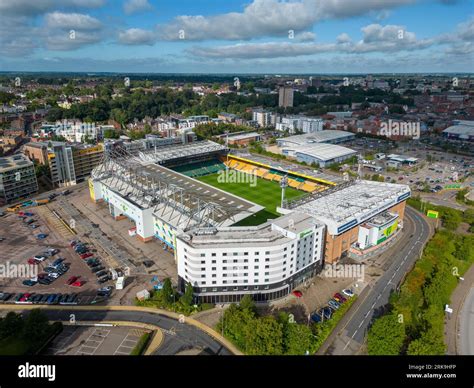 Norwich City Football Club Ground In Norwich City Centre Aerial View