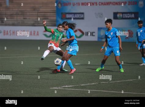 Bangladesh And India Final Match Of The Saff U Women S Championship