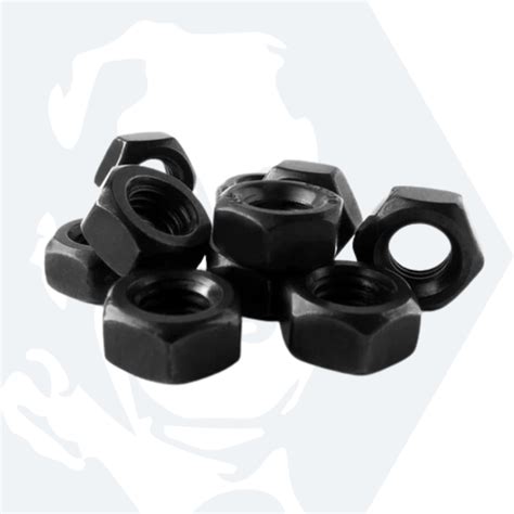 M4 Hexagon Nuts Din 934 Black Stainless Steel A2