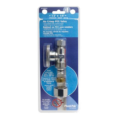 Keeney 12 In Pex X 14 In Compression Brass Quarter Turn Stop Straight Valve Pp2889ez At