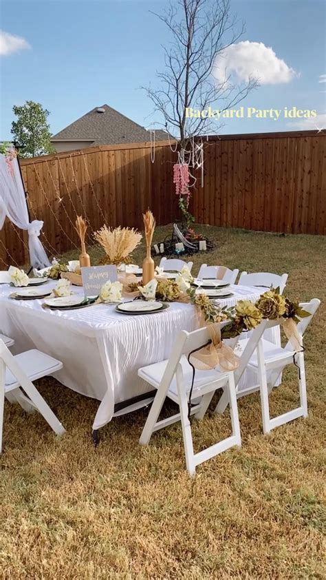 Elegant Back Yard Party Ideas