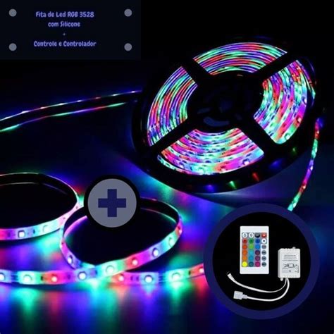 Fita De Led Silicone Rgb Controle E Controlador Leroy Merlin