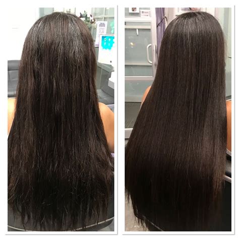 Before And After Japanese Hair Straightening With Free Trim Japanese