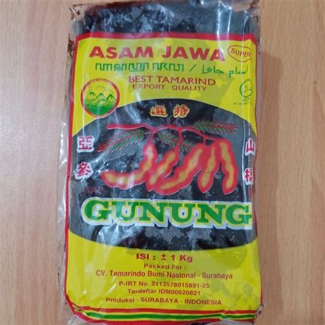 Jual Asam Jawa Tanpa Biji Kg Cap Gunung Shopee Indonesia