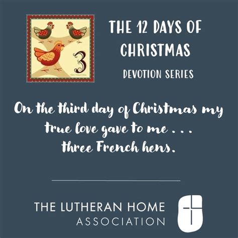 Three French Hens Third Day Of Christmas Tlha