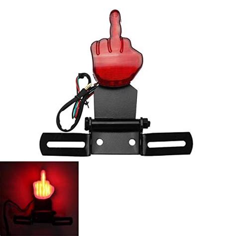 Spedy V W Motorcycle Led Brake Light Scooter Tail License Plate Lamp