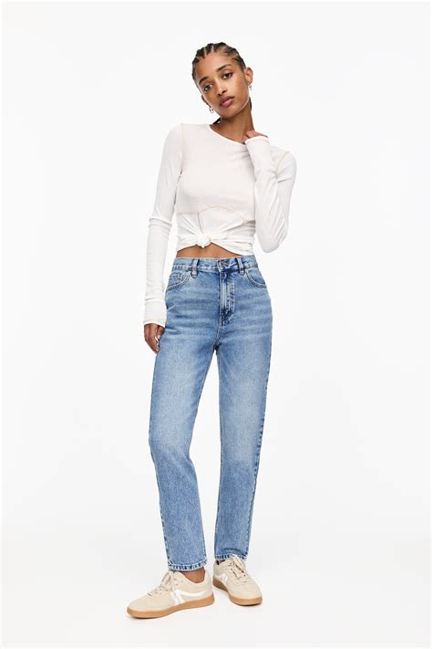 Mom Jeans Clothing Woman Pullandbear Australia