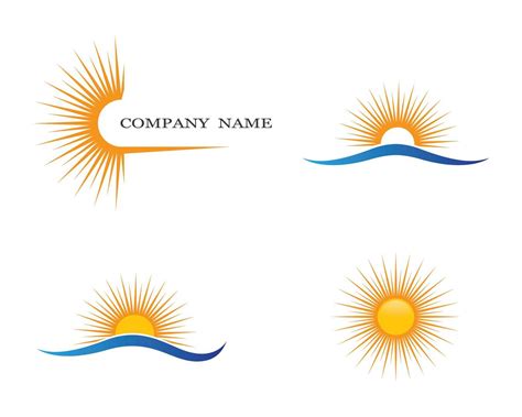 Sunrise Logo Image Set Vector Art At Vecteezy