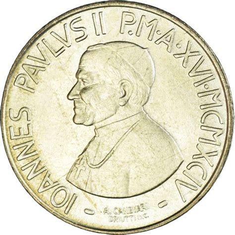 Moneta PAŃSTWO WATYKAŃSKIE John Paul II 200 Lir 12918417739 Allegro pl