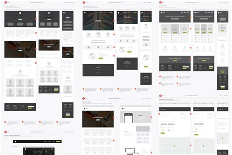 For Sketch Responsive Website Wireframe Kit