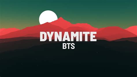 Bts 방탄소년단 Dynamite Lyrics Youtube