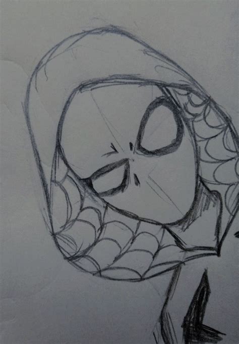 Gwen Stacy Spiderman Art Sketch Spiderman Drawing Spider Drawing