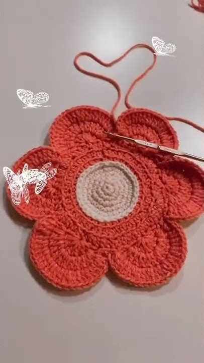 Crochet Flowers 🌸 ถักดอกไม้ไหมพรม Youtube