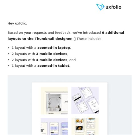 Discover 6 New Eye Catching Layouts In UXfolio S Thumbnail Designer