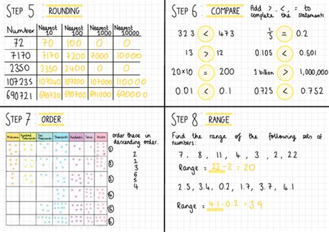 White Rose Maths Year 7 Aut B4 Hwk Steps 5 8 Place Value And Ordering Teaching Resources