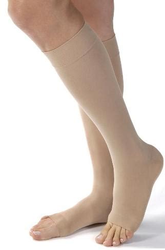 Jobst Opaque Open Toe Knee High Extra Firm Compression Stockings