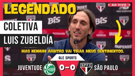 COLETIVA LUIS ZUBELDÍA LEGENDA JUVENTUDE X SÃO PAULO LEGENDADO