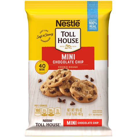 Mini Chocolate Chip Cookie Dough 16 5 oz NESTLÉ TOLL HOUSE