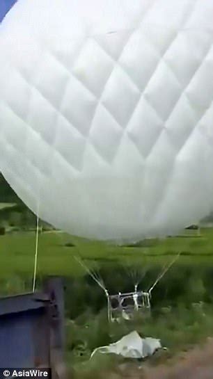 Chinese Man Stuck In Hydrogen Balloon For 60 Miles Daily Mail Online