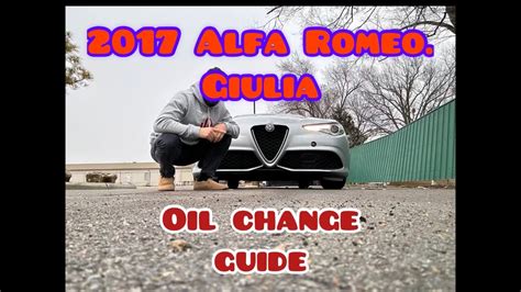 Alfa Romeo Giulia Oil Change Guide Youtube