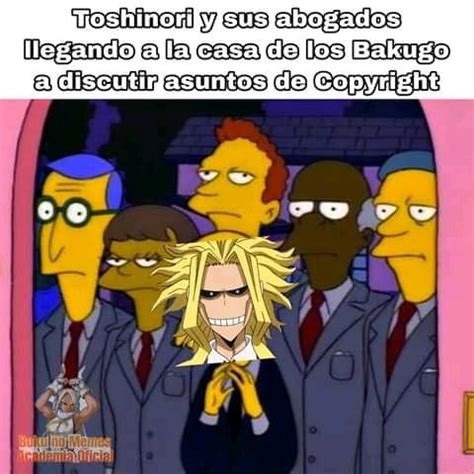 Alertaspoiler Le cayó el copyright al bakugo Boku no Memes Academia