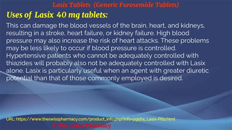 Ppt Lasix Tablets Generic Furosemide Tablets Powerpoint