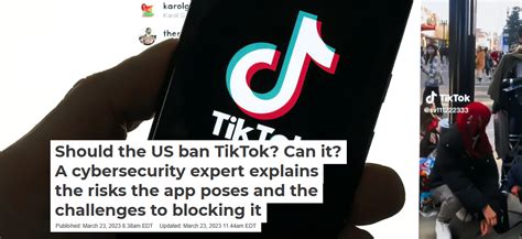 Should The Us Ban Tiktok Can It A Cybersecurity Expert Explains The