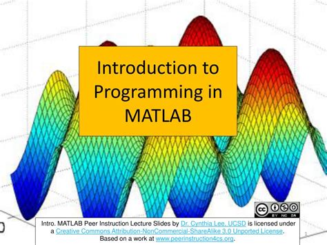 Ppt Introduction To Programming In Matlab Powerpoint Presentation