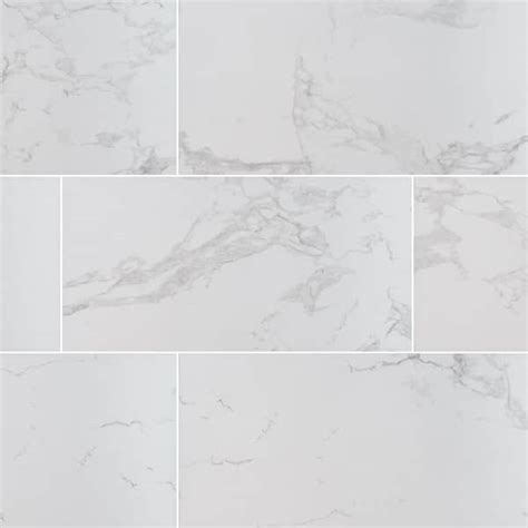 Have A Question About Msi Pavia Carrara 24 In X 48 In Matte Porcelain Stone Look Floor And