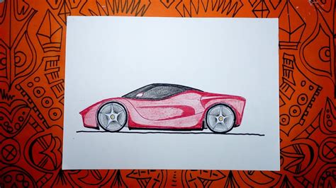 Dibujo De Autos Faciles Cómo dibujar un Coche o Carro Fácil Dibujo