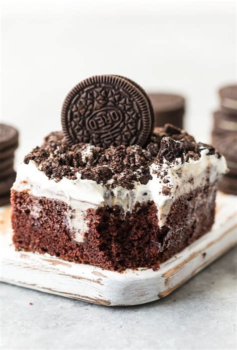 Oreo Cake Creamy Oreo Poke Cake Recipe Video