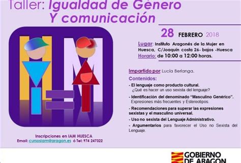 El IAM organiza el taller Igualdad de Género y Comunicación en Huesca