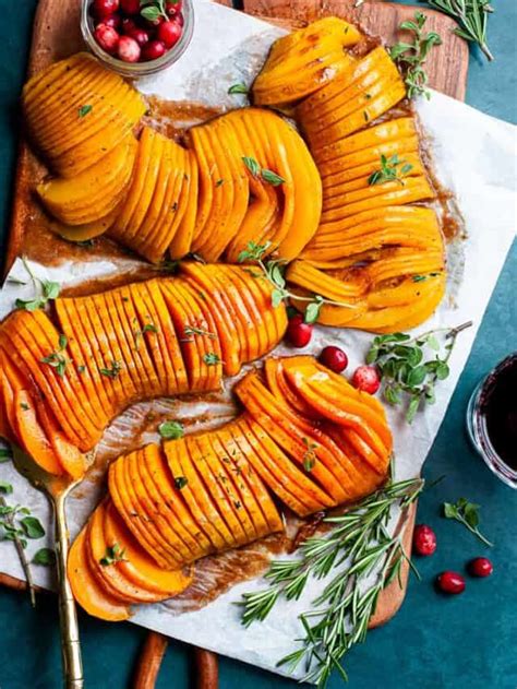 Maple Hasselback Butternut Squash - Tasting With Tina