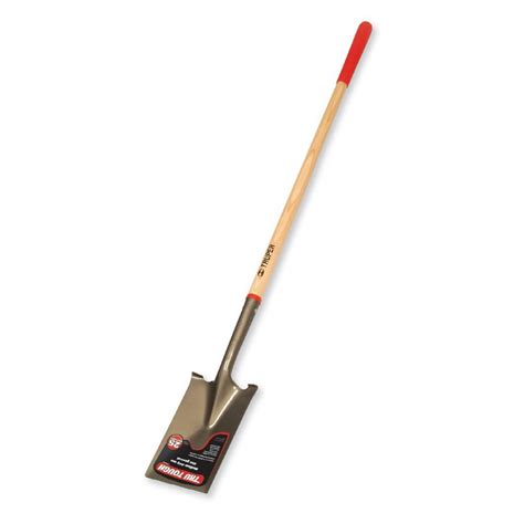 Tru Tough 48" Wood Long Handle Garden Spade Shovel at Lowes.com