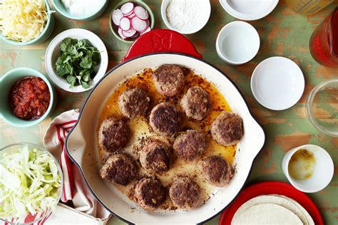 Skillet Enchilada Meatballs Jonathan Melendez