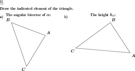 Triangle Draw Heights Medians And Bisectors Create Your Own