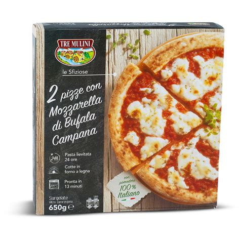 Pizze Con Mozzarella Di Bufala Campana DOP Surgelate 2 Pezzi Tre