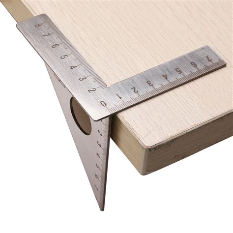 Squares Home Garden 2 In 1 Angle Square Ruler Stainless Steel