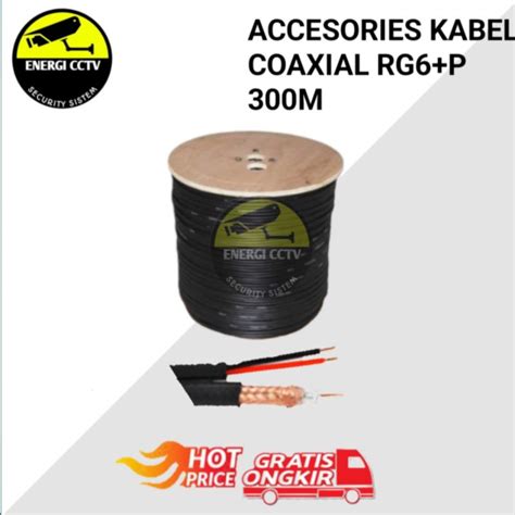 Jual KABEL CCTV RG6 POWER 300M KABEL RG6 POWER 300 METER KABEL COAXIAL