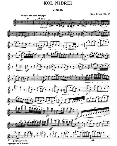 Kol Nidrei Op 47 Sheet Music By Max Bruch Nkoda Free 7 Days Trial