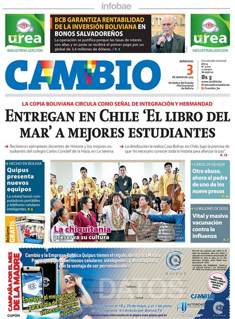 Cambio Bolivia Miércoles 03 De Mayo De 2017 Infobae