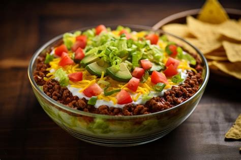 Premium Photo Mexican Layered Dip