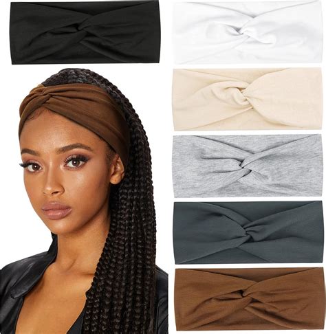 Huachi Wide Headbands For Womens Hair Fashion Turban Elastic Head