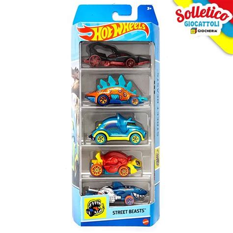 Hot Wheels City Set 5 Veicoli Mattel Assortito Solletico Giocattoli
