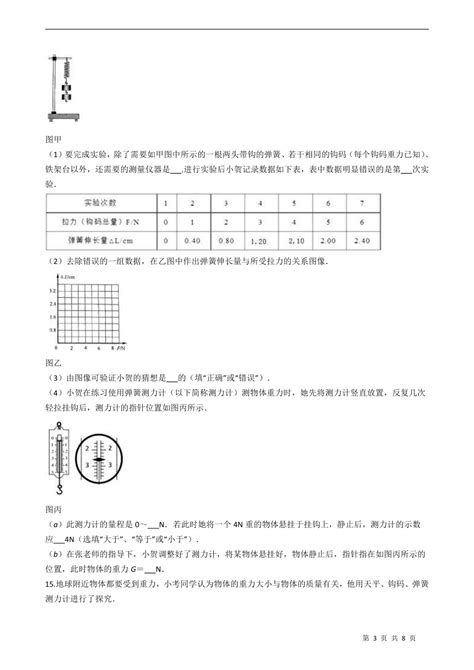 第七章 力 练习题 2021 2022学年人教版物理八年级下册（含答案） 21世纪教育网