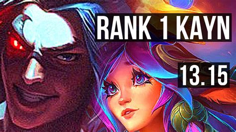 KAYN Vs LILLIA JNG Rank 1 Kayn 5 0 9 Rank 12 KR Challenger 13